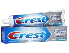 img 1 attached to Crest Baking Soda & Peroxide Whitening Toothpaste with Fresh Mint - 8.20 oz