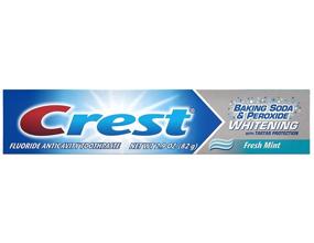 img 2 attached to Crest Baking Soda & Peroxide Whitening Toothpaste with Fresh Mint - 8.20 oz