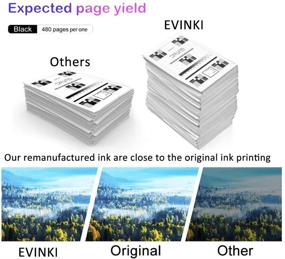 img 2 attached to 🖨️ EVINKI 65XL Black Ink Cartridge: Remanufactured for HP 65, Compatible with Envy 5055/5052/5058, DeskJet 3755/2655/3720/3722/3723/3752/3758 (2 Black)