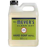 🍋 заправка для жидкого мыла для рук mrs. meyer's clean day с ароматом лимонной вербены - 33fl oz (упаковка из 2 штук) логотип