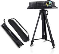 📸 aluminum multifunction tripod stand: adjustable laptop & projector stand, 17" to 46" - perfect for stage or studio use logo