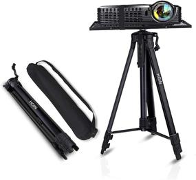 img 4 attached to 📸 Aluminum Multifunction Tripod Stand: Adjustable Laptop & Projector Stand, 17" to 46" - Perfect for Stage or Studio Use