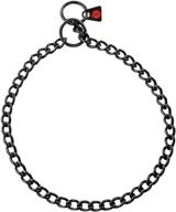 🐶 herm sprenger black stainless steel slip chain dog training collar - no-pull show chain for small, medium, and large dogs - easy control - made in germany - 2.5mm x 24in (60cm) logo