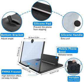 img 1 attached to 🔍 14" Cell Phone Screen Magnifier - Enhance Phone Viewing Experience