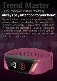 img 3 attached to 🏋️ Fitness Tracker Watch with Built-in GPS, Blood Oxygen, Heart Rate, Sleep Monitoring, 3 Colors Breathing Light, IP67 Depth Waterproof - Ideal Fitness Tracker for Men, Women, and Kids