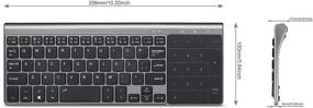 img 3 attached to 🔌 10 inch wireless keyboard with touchpad for Raspberry Pi