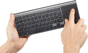 img 2 attached to 🔌 10 inch wireless keyboard with touchpad for Raspberry Pi