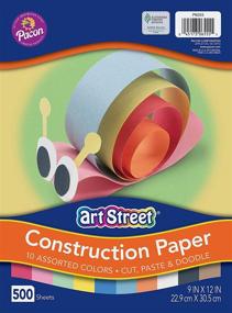 img 3 attached to 🎨 PACON Art Street Construction Paper, Lightweight, 9" x 12", 500 Sheets - 10 Assorted Colors