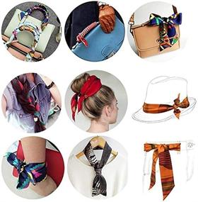 img 1 attached to FYLuoke Fashion Neckerchief Hairband Handbag