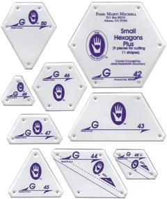 img 3 attached to 🧵 Marti Michell Hexagon Quilting Template Sets - Part of The Perfect Patchwork System for Quilting