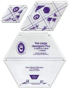 img 1 attached to 🧵 Marti Michell Hexagon Quilting Template Sets - Part of The Perfect Patchwork System for Quilting