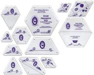 🧵 marti michell hexagon quilting template sets - part of the perfect patchwork system for quilting logo