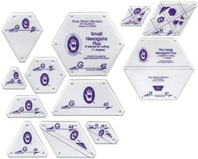 img 4 attached to 🧵 Marti Michell Hexagon Quilting Template Sets - Part of The Perfect Patchwork System for Quilting