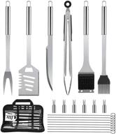 🔥 veken 21-piece bbq grill set with multipurpose spatula, stainless-steel skewers, steel wire cleaning brush, grilling tongs, and corn holder – ultimate bbq accessories and utensils bundle logo