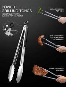 img 3 attached to 🔥 Veken 21-Piece BBQ Grill Set with Multipurpose Spatula, Stainless-Steel Skewers, Steel Wire Cleaning Brush, Grilling Tongs, and Corn Holder – Ultimate BBQ Accessories and Utensils Bundle