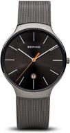 bering quartz watch stainless steel logo