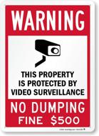 🚧 smartsign reflective warning for protected surveillance logo