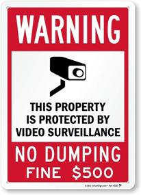 img 4 attached to 🚧 SmartSign Reflective Warning for Protected Surveillance