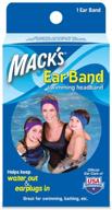 🏊 mack's ear band swimming headband: blue/purple (pack of 2) - keep your ears protected and enjoy the pool! logo