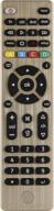 universal remote control for samsung, vizio, lg, sony, tcl, roku, apple 📱 tv, panasonic, smart tvs, streaming players, blu-ray, dvd - 4-device, gold finish, model 33710 logo