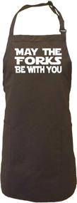 img 1 attached to 🍽️ Stay Mess-Free with the May The Forks Be With You Apron - 2 Patch Pockets
