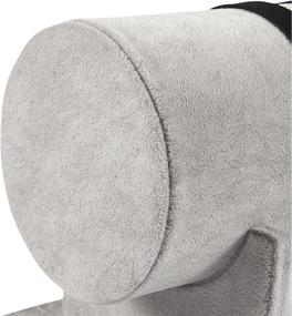 img 1 attached to 👑 Серый головной ободок и браслетница из бархата с подставкой для хранения и отображения (12 х 7 дюймов)