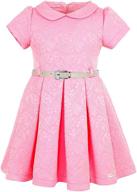 👗 lilax little flocked shimmer occasion girls' clothing logo