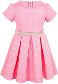 img 3 attached to 👗 Lilax Little Flocked Shimmer Occasion Girls' Clothing