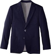 premium isaac mizrahi solid cotton blazer: boys' suits & sport coats essentials logo