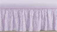 🌸 sophisticated and timeless: sweet jojo designs purple floral rose baby crib bed skirt - lavish lavender elegance for a vintage-chic nursery logo