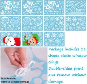 img 2 attached to ❄️ Transform Your Home into a Winter Wonderland with jollylife 366PCS Christmas Snowflake Window Clings Decorations!