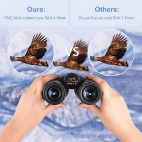 img 2 attached to 🐦 Kylietech 12X42 Binoculars with Phone Adapter: HD Waterproof Fogproof Compact Binoculars for Bird Watching, Hunting, Hiking, Sports, and Concerts