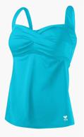 👙 stylish and versatile tyr womens twisted solid tankini: perfect swimwear for women logo