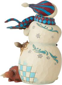 img 1 attached to ❄️ Enesco Jim Shore Heartwood Creek Winter Wonderland Snowman Figurine - 8.3 inches, Multicolor