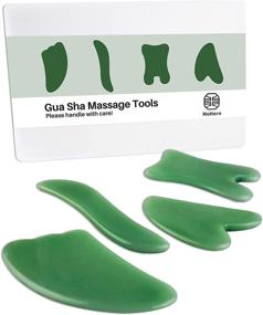 img 4 attached to 👐 MoHern Gua Sha Massage Tools Set: 4 Pcs Multi-Shaped Guasha Scraping Tools for Face and Body