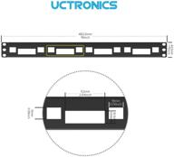 🔧 uctronics raspberry pi стойка 1u - 19-дюймовый стоймонтажный блок, поддерживающий от 1 до 4 устройств, совместимый со всеми моделями raspberry pi b/b+. логотип