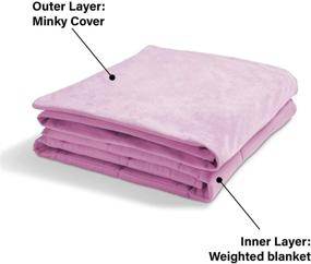 img 1 attached to 🛌 Delta Children Weighted Blanket for Toddlers and Kids – 5 lbs; Removable Soft and Breathable Pink Cover; Premium Glass Beads; Easy Wash; 36"x 48