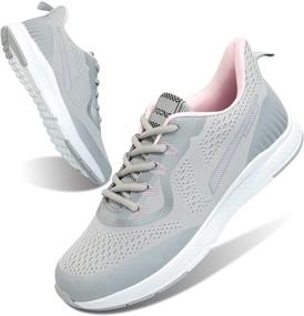 img 4 attached to IFSONG Walking Sneakers Lightweight Breathable Women's Shoes