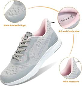 img 2 attached to IFSONG Walking Sneakers Lightweight Breathable Women's Shoes