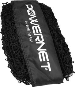 img 1 attached to 🎾 PowerNet 7x7 Bow Style Team Color Baseball and Softball Replacement Net - Heavy Duty Knotless Design, Durable Double Stitched Seams for Extra Strength