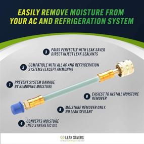 img 2 attached to 🌬️ Leak Saver: Direct Inject Dry A/C Moisture Remover - Premium Solution for Up to 5 Ton Systems - Transforms Moisture into Synthetic Oil - Trusted by HVAC Pros - Made in the USA