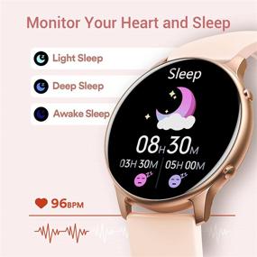 img 2 attached to Stiive Smartwatch Сатурация Водонепроницаемые Телефоны Розовый