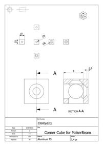 img 1 attached to Enhance your Project with MakerBeam Corner Cube Black Pcs: Robust and Versatile Building Blocks