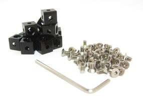 img 4 attached to Enhance your Project with MakerBeam Corner Cube Black Pcs: Robust and Versatile Building Blocks