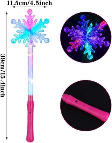 img 2 attached to 🎄 Magical LED Snowflake Wand - Festive Light Up Christmas Ornaments for Party Decorations