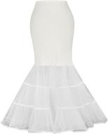 💃 enhance your wedding dress with grace karin women's mermaid fishtail crinoline petticoat: ideal floor length wedding underskirt logo
