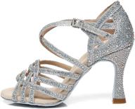 hroyl ballroom rhinestones performance zu ycl356 7 5 women's shoes and athletic logo