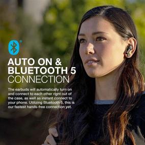 img 1 attached to 🎧 JLab JBuds Air Executive Беспроводные наушники Bluetooth + зарядный футляр - Черные: C3 звонки, двойной микрофон, долгое время воспроизведения, Bluetooth 5.0, 3 настройки звука EQ.