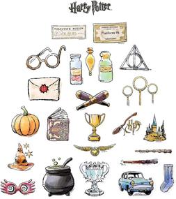 img 1 attached to 📚 Conquest Journals Harry Potter Watercolor Vinyl Stickers: Set of 50, Waterproof, UV Resistant - Perfect for Gadgets & More!