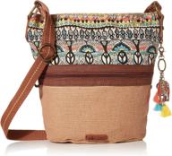 sakroots womens artist circle natural women's handbags & wallets logo